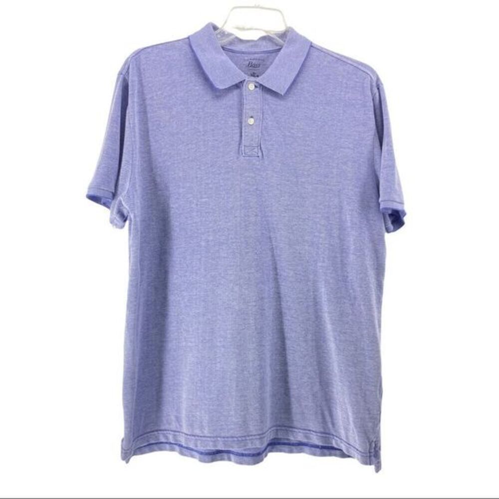 Bass Mens Lightweight Blue Polo Shirt Size XL
